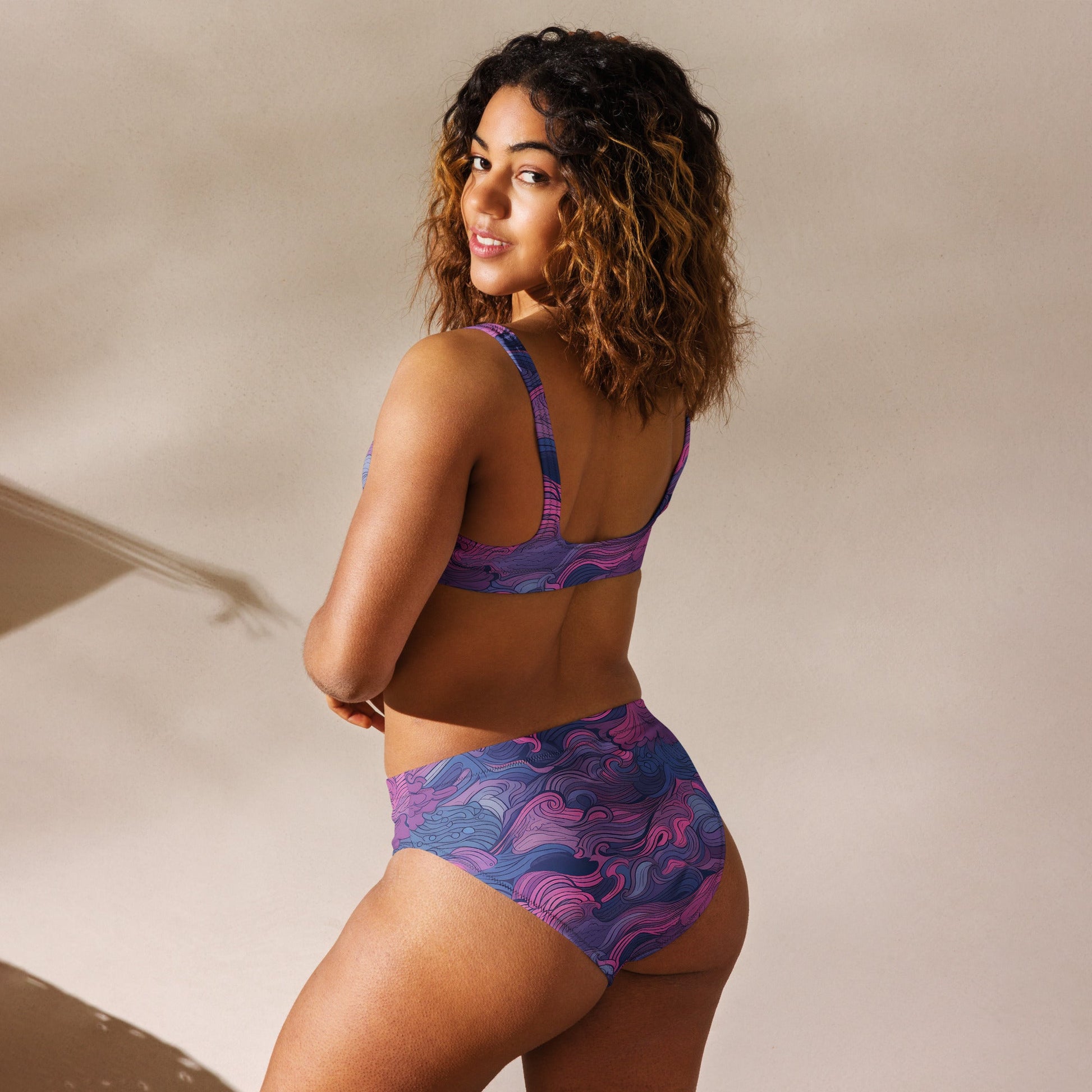 Recycled high-waisted bikini - Sea Titan Paddleboards - Recycled high-waisted bikini