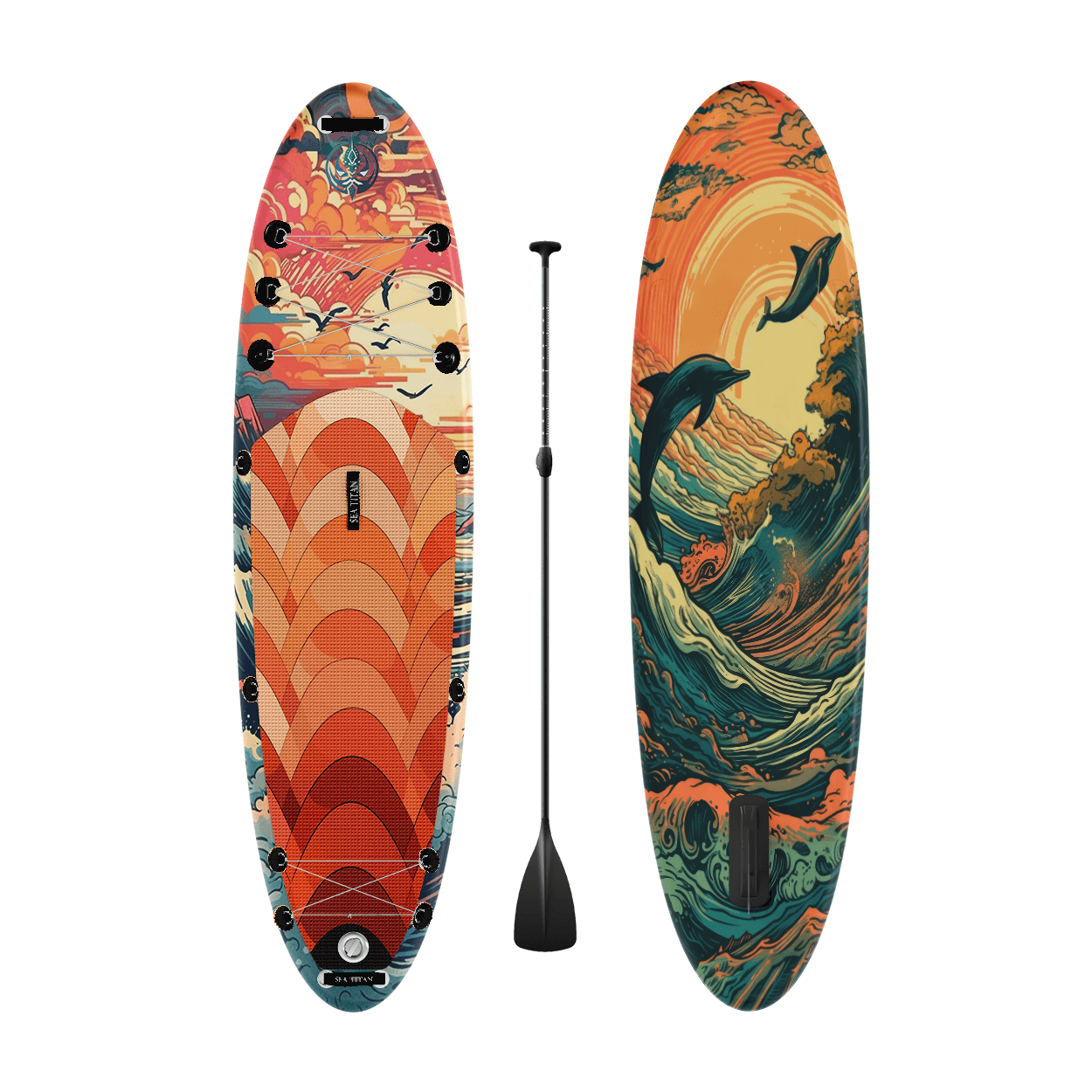 Sunset Serenity All Around Premium CX iSUP - Sea Titan Paddleboards - Sunset Serenity All Around Premium CX iSUP