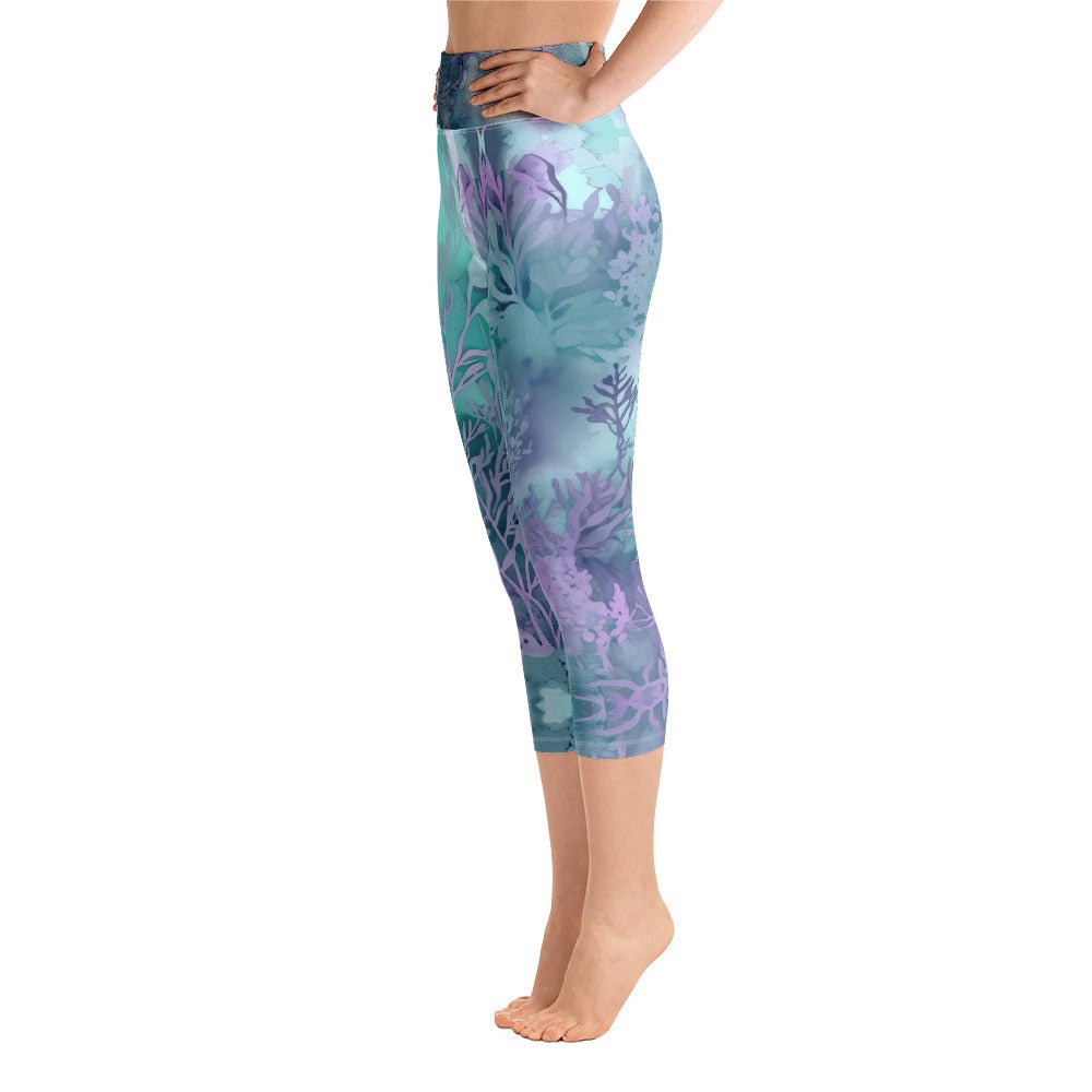 TSLA Women Capri Yoga Pants with Pockets, Capri Workout Leggings, 4-Way  Stretch